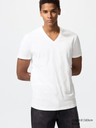 Camiseta de cuello en V Dry para hombre