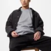 Camiseta de felpa de punto suave para hombre Camiseta de felpa de punto suave para hombre