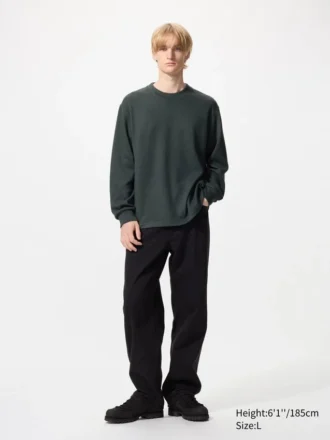Camiseta de felpa de punto suave para hombre