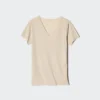 Camiseta de malla antiolor AIRism para hombre | Cuello en V Camiseta de malla antiolor AIRism para hombre | Cuello en V