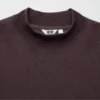 Camiseta de manga larga con cuello alto de jersey cepillado para hombre Camiseta de manga larga con cuello alto de jersey cepillado para hombre