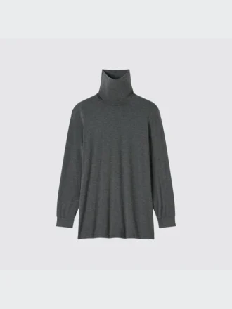 Camiseta de manga larga con jerséis de cuello vuelto HEATTECH para hombre Camiseta de manga larga con jerséis de cuello vuelto HEATTECH para hombre