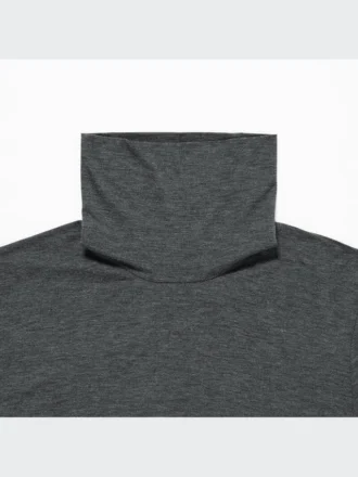 Camiseta de manga larga con jerséis de cuello vuelto HEATTECH para hombre Camiseta de manga larga con jerséis de cuello vuelto HEATTECH para hombre