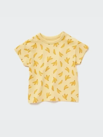 Camiseta de mangas cortas con cuello redondo Baby Dry