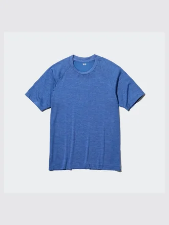Camiseta de mangas cortas con cuello redondo DRY-EX para hombre (estampada)