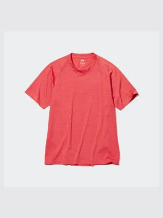 Camiseta de mangas cortas con cuello redondo DRY-EX para hombre (estampada)