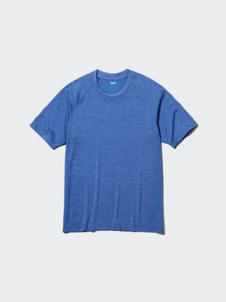 Camiseta de mangas cortas con cuello redondo DRY-EX para hombre (estampada)