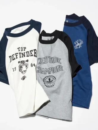 Camiseta de mangas cortas con estampado gráfico AIRism Cotton para niños