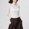 Camiseta de mezcla de cachemira HEATTECH para mujer | Extra cálida | Jerséis de cuello vuelto Camiseta de mezcla de cachemira HEATTECH para mujer | Extra cálida | Jerséis de cuello vuelto