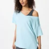 Camiseta de mujer AIRism con cuello en V holgada | 2 Way Camiseta de mujer AIRism con cuello en V holgada | 2 Way