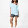Camiseta de mujer AIRism con cuello en V holgada | 2 Way Camiseta de mujer AIRism con cuello en V holgada | 2 Way