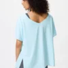 Camiseta de mujer AIRism con cuello en V holgada | 2 Way Camiseta de mujer AIRism con cuello en V holgada | 2 Way