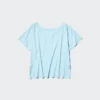 Camiseta de mujer AIRism con cuello en V holgada | 2 Way Camiseta de mujer AIRism con cuello en V holgada | 2 Way