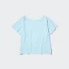 Camiseta de mujer AIRism con cuello en V holgada | 2 Way Camiseta de mujer AIRism con cuello en V holgada | 2 Way