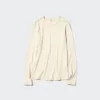 Camiseta de mujer de punto elástico suave | Camiseta de manga larga