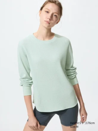 Camiseta de mujer tipo waffle Camiseta de mujer tipo waffle