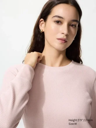 Camiseta de mujer tipo waffle
