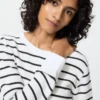 Camiseta de mujer tipo waffle | A rayas