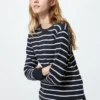Camiseta de mujer tipo waffle | A rayas
