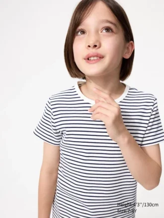 Camiseta de niño con canalé | A rayas