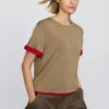 Camiseta de punto holgada para mujer Camiseta de punto holgada para mujer