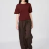 Camiseta de punto holgada para mujer Camiseta de punto holgada para mujer