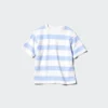 Camiseta de rayas de algodón AIRism para niños Camiseta de rayas de algodón AIRism para niños