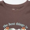 Camiseta gráfica Mofusand Ut para mujer Camiseta gráfica Mofusand Ut para mujer