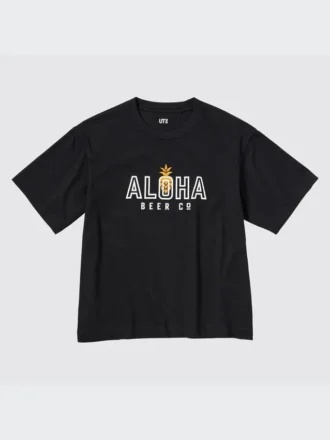 Camiseta gráfica The Brands Hawaiian Loco UT para mujer | Aloha Beer Company Camiseta gráfica The Brands Hawaiian Loco UT para mujer | Aloha Beer Company