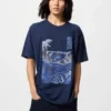 Camiseta gráfica unisex Ukiyo-E Blue UT Camiseta gráfica unisex Ukiyo-E Blue UT