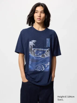 Camiseta gráfica unisex Ukiyo-E Blue UT
