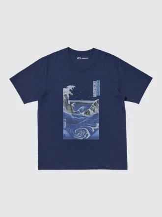 Camiseta gráfica unisex Ukiyo-E Blue UT