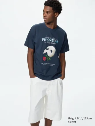 Camiseta gráfica UT de iconos musicales para hombre
