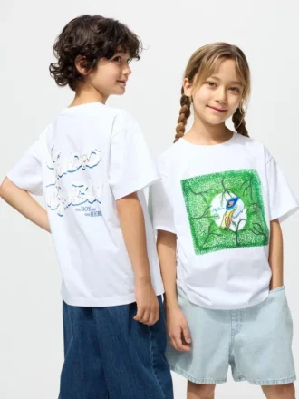Camiseta gráfica UT de Studio Ghibli para niños | El niño y la garza