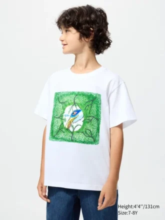 Camiseta gráfica UT de Studio Ghibli para niños | El niño y la garza