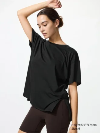 Camiseta holgada AIRism para mujer Camiseta holgada AIRism para mujer