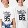 Camiseta infantil AIRism de algodón con estampado Camiseta infantil AIRism de algodón con estampado