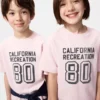 Camiseta infantil AIRism de algodón con estampado Camiseta infantil AIRism de algodón con estampado