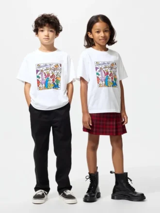 Camiseta infantil con estampado gráfico Ny Pop Art | Keith Haring