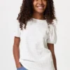 Camiseta infantil con mangas abullonadas | Fruncido