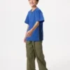 Camiseta infantil DRY-EX con cuello en V | Bicolor