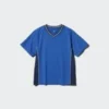 Camiseta infantil DRY-EX con cuello en V | Bicolor