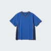 Camiseta infantil DRY-EX con cuello en V | Bicolor