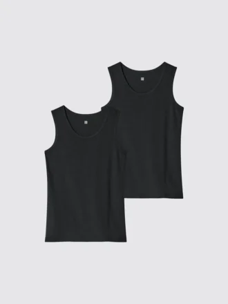 Camiseta interior de algodón para niños | Paquete de 2