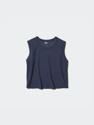 Camiseta sin mangas AIRism Soft Ribbed para mujer