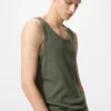 Camiseta sin mangas de canalé Dry Color para hombre Camiseta sin mangas de canalé Dry Color para hombre