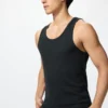 Camiseta sin mangas de canalé Dry Color para hombre