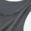Camiseta sin mangas de canalé Dry Color para hombre