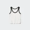 Camiseta sin mangas de mujer con canalé suave | Ringer Camiseta sin mangas de mujer con canalé suave | Ringer