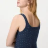 Camiseta sin mangas de punto calado para mujer | Estampado Camiseta sin mangas de punto calado para mujer | Estampado